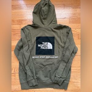 The north face box logo hoodie sweatshirt fleece
